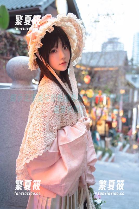 桜桃喵 展示无圣光与粉色的奇妙混搭,桜桃喵这是要火吗?