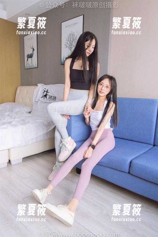 袜啵啵 - 甜甜圈又来了：全套写真，皮裤裤里丝后的别样沉醉